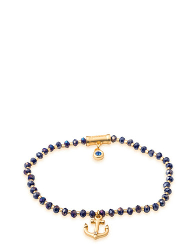 Spartina 449 Blue Anchor Twinkle Stretch Bracelet