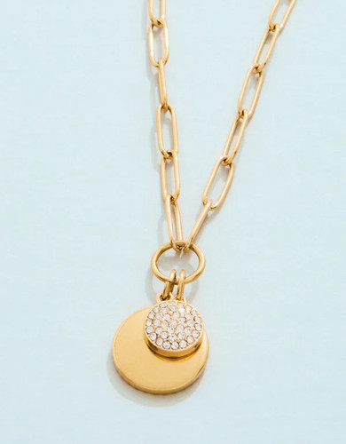 Spartina 449 Drayton Gold Double Charm Pendant Necklace