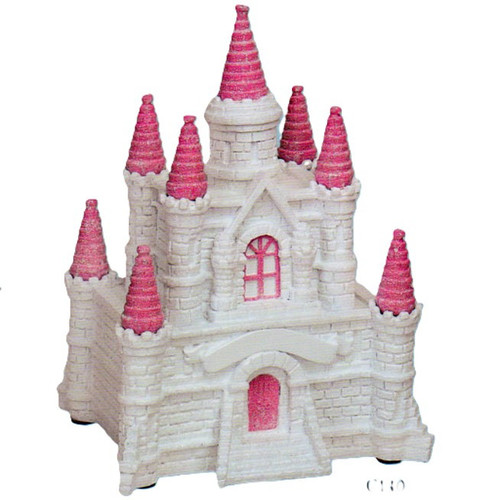 Princess Castle Shaped Glitter Piggy Bank