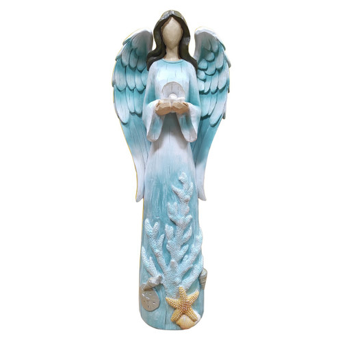 Fancy That Aqua Blue Sea Coral Angel Figurine Fancy That Aqua Blue Sea Coral Angel Figurine