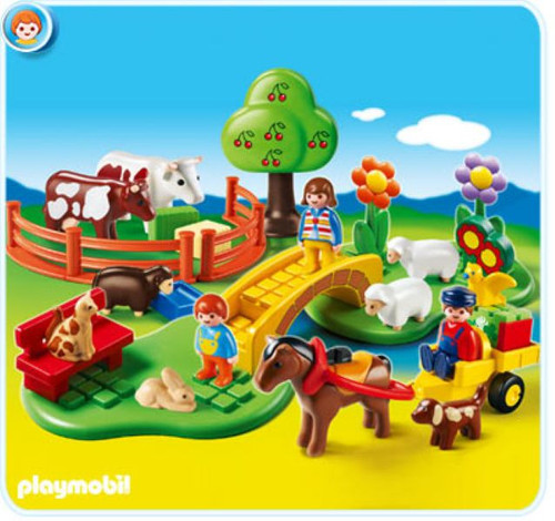 Playmobil 1.2.3 Countryside Farm Life Toddler Play Set
