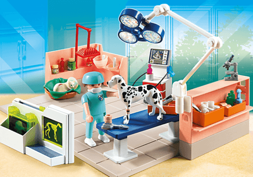 Playmobil City Life Veterinarian Pet Clinic Exam Room Play Set