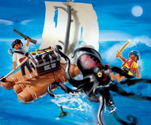 Playmobil Pirates Raft and Giant Octopus Play Set