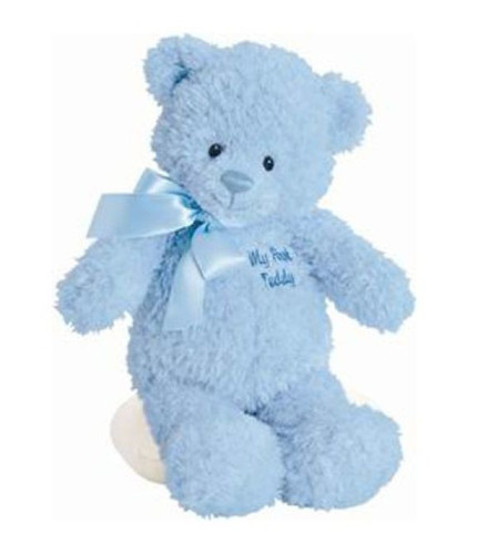 Baby Gund My First Teddy Stuffed Blue Bear
