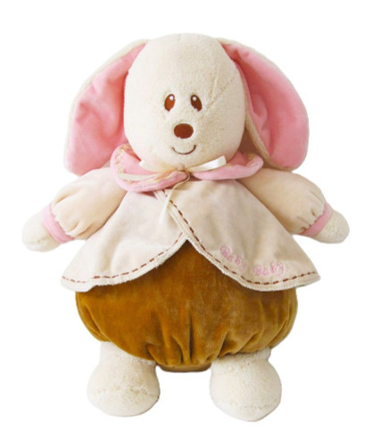 Princess Soft Toys Nouveau Nursery Stuffed Pink Ears Cream Bunny Rabbit