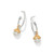 Brighton Everbloom Pearl Hoop Gold Silver Earrings