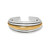 Brighton Ferrara Deco Two Tone Double Hinged Bangle Bracelet