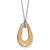 Brighton Cascade Rio Two Tone Oval Pendant Necklace
