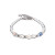 Coeur De Lion Cosmic Pearls GeoCUBE® Crystal Pastels Silver Bracelet