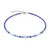 Coeur De Lion Shape Mix Spikes Blue Moon GeoCUBE® Crystal Silver Necklace