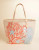 Spartina 449 Ogeechee Embroidered Sea Life Coral Beach Tote Bag