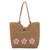 Sun N Sand Hibiscus Wave Large Shoulder Tote Beach Bag