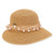 Sun N Sand Tapered Sun Hat With Straw & Bead Trim