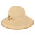 Sun N Sand Gold Sea Charm Chain Ribbon Trimmed Natural Weave Backless Hat