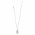 Brighton Interlok Braid Silver Drop Pendant Necklace