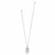 Brighton Interlok Braid Silver Drop Pendant Necklace