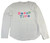 Lulu-B Neon Embroidered Letters White Long Sleeve Sweater
