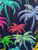 Beachtime Multi-Colored Palm Trees 2 Pocket Skort