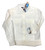 Tango Mango Nautical Print Back Frayed Edge White Linen Jacket