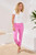 Tribal Solid Color Comfort Stretch Pull-On Kick Flare Capri Pants