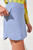 Tribal Dusty Blue Invisible Zippers Pull-On Skort