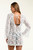 Sunshine 79 Celestial Crochet Petals Covers Ivory Mini Dress
