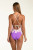 Sunshine 79 Lilac Cascade Keyhole V-Plunge One Piece Swimsuit