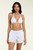 La Blanca Wild Nomad White Beach Cover Up Fringe Shorts
