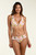 La Blanca Palm Nouveau Tropical Banded Bikini Swimsuit Top