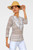 Gretchen Scott Geop Print Embroidered Silky Tunic Top