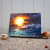 Glow Decor Beyond The Shore Dolphins Ocean LED Lighted Mini Lighted Tabletop Canvas