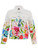 Dolcezza Spring Delight Floral Lightweight Linen White Jacket