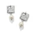 Brighton Cascade Cuadra Pearl Drop Silver Post Earrings