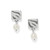 Brighton Cascade Cuadra Pearl Drop Silver Post Earrings