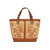 Brighton Everbloom Sunday Straw & Leather Medium Satchel Purse