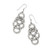 Brighton Interlok Braid Drop French Wire Silver Earrings