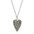 Brighton B Bright Silver Reversible Large Heart Necklace with Crystals