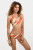 Trina Turk Cyclades Tropical Seascape Scene Reversible Banded Halter Swim Top