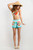 Trina Turk Cyclades Greek Isles Scene Swim Cover Up Shorts