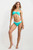 Trina Turk Indio Aqua Banded Bandeau Halter Swimsuit Top