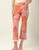 Spartina 449 Castillo Floral Abstract Maren Kick Flare Fringe Hem Pant