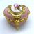 Splendid Porcelain Rose Jewel Pink & Gold Musical Jewelry Box