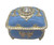 Splendid Large Crystal Square Shaped Powder Blue & Silver Musical Jewelry Box