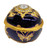 Splendid Large Crystal Heart Shaped Purple & Gold Musical Jewelry Box