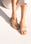 J Renee Beeutiful Gold Bumble Bee Cork Thong Low Heel Sandal