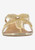J Renee Sunstar Gold Rhinestone Starfish Thong Low Heel Sandal