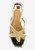 J Renee Sunstar Gold Rhinestone Starfish Thong Low Heel Sandal