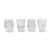 Two's Company Under The Sea Iridescent Stackable Fish Glasses Set of 4