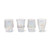 Two's Company Under The Sea Iridescent Stackable Fish Glasses Set of 4