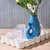 Two's Company Under The Sea Iridescent Stackable Fish Glasses Set of 4